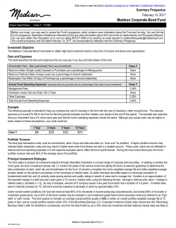 Fund Summary: Corporate Bond 2017