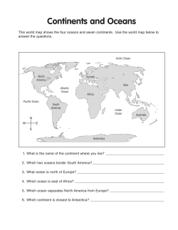 Continents and Oceans
