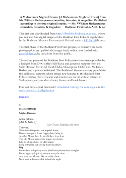 text PDF - The Bodleian First Folio