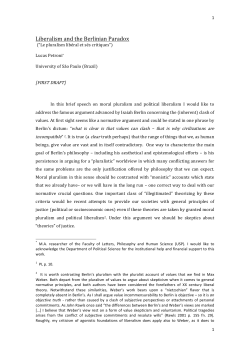 Liberalism and the Berlinian Paradox