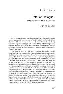 Interior Dialogues - UCSB Linguistics