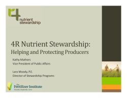 4R Nutrient Stewardship - National Association of Conservation