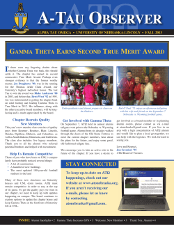 Fall 2013 - ATONebraska