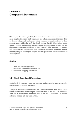 Chapter 2 Compound Statements