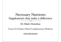 Necessary Nutrients - NZMA presentation.key