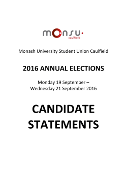 candidate statements