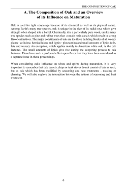 A. The Composition of Oak and an Overview of its Influence on
