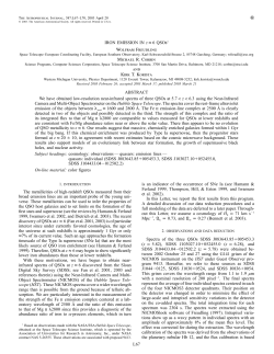 L67 IRON EMISSION IN z &asymp; 6 QSOS WOLFRAM - ST-ECF
