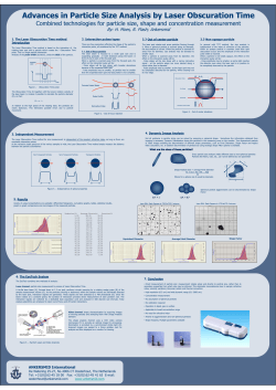 Advances in Particle Size Analysis by Laser