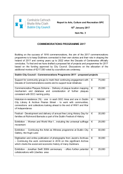 commemorations programme 2017