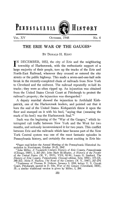 the erie war of the gauges