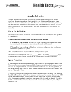 Atropine Refraction