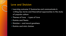Love and Stoicism