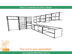 Ready To Assemble Flat Pack Cabinets.