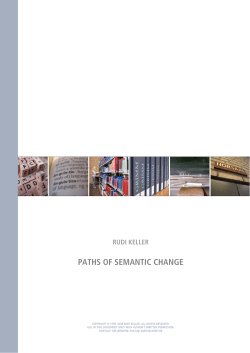 Paths of Semantic Change