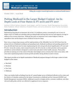 Putting Medicaid in the Larger Budget Context