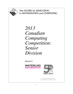 From 1987 to 2013 - CEMC