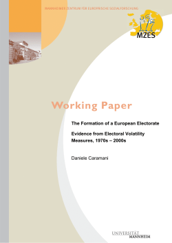 The Formation of a European Electorate Evidence from