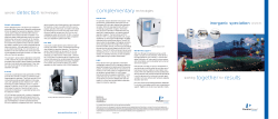 Speciation Capabilities Brochure