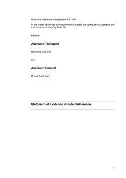 CRL Economic Evidence of John Williamson