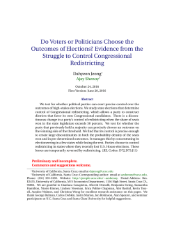 Do Voters or Politicians Choose the Outcomes of Elections
