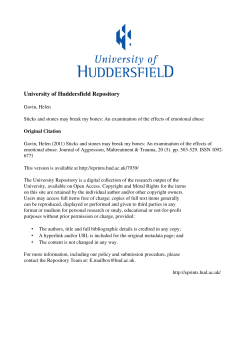 - the University of Huddersfield Repository