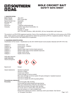 mole cricket bait - Southern Agricultural Insecticides, Inc.