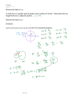 6.2-2 The Circular Functions and Their Graphs