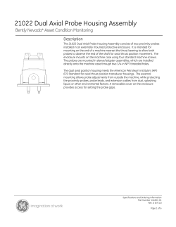 21022 Dual Axial Probe Housing Assembly