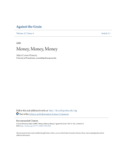 Money, Money, Money - Purdue e-Pubs