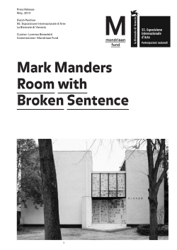Mark Manders Room with Broken Sentence