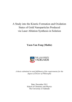 A Study into the Kinetic Formation and Oxidation States of Gold