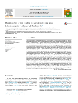 Characteristics of non-cerebral coenurosis in tropical goats
