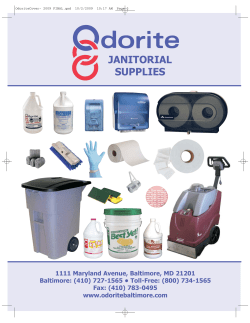 janitorial supplies