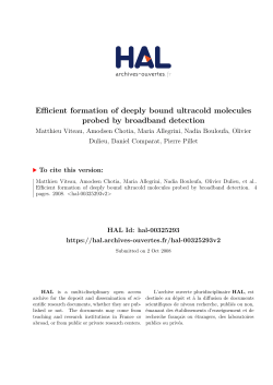 Efficient formation of deeply bound ultracold molecules probed