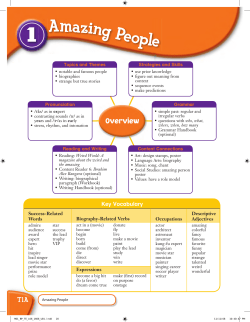 Teacher`s Edition, Unit 1
