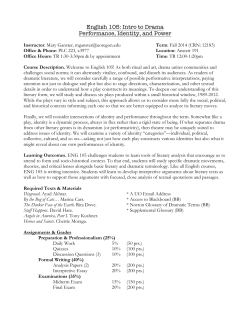 Syllabus - University of Oregon`s English Department