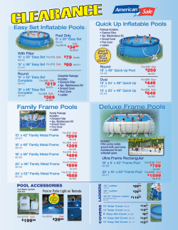Deluxe Frame Pools