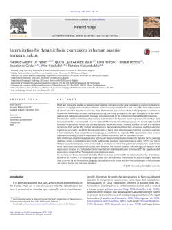 Lateralization for dynamic facial expressions in human superior