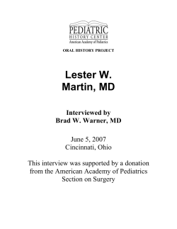 Lester W. Martin, MD