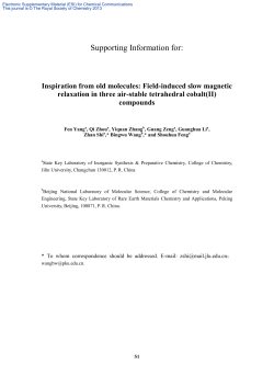 Supporting Information for - Royal Society of Chemistry