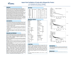 Impact Foliar Fertilization of Canola with a Nitrogen