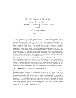 Differential Geometry of Plane Curves and Bezier - Rose