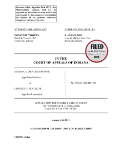 Melissa A. (Scales) Crupper v. Charles D. Scales, Jr.