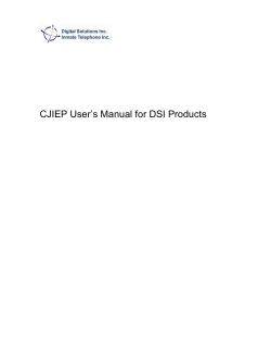 DSI CJIEP User Guide
