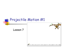 Projectile Motion #1