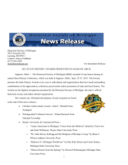 State Histor - Historical Society of Michigan