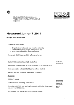 Newsreel junior 7 2011