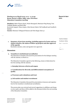 Record of deci- sions