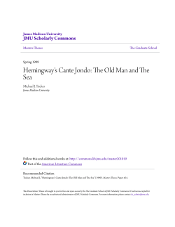 Hemingway`s Cante Jondo: The Old Man and The Sea